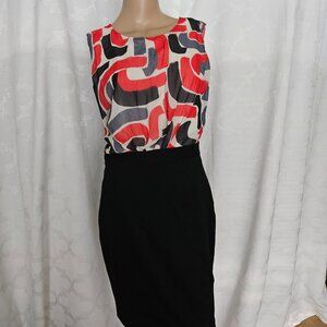 **Elegant Color Block Dress** by Banana Republic